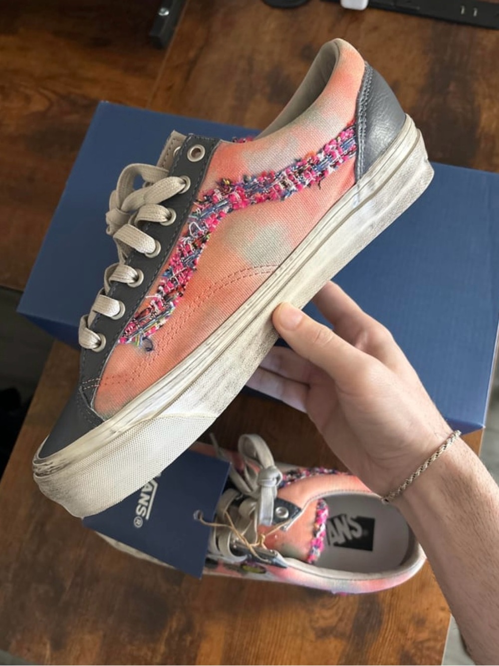 Vans LX Old Skool 36 Souvenir Asphalt / Pink Brand new men’s size 9.5 rare !